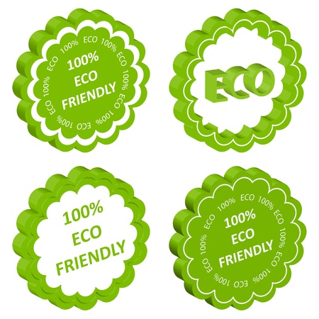 Eco friendly vector stamp or label ecology background conceptのイラスト素材