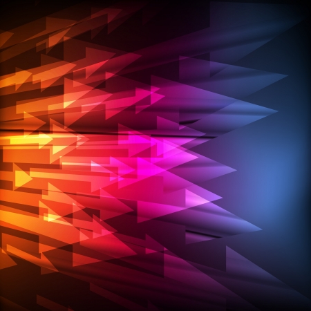 Neon abstract design on dark background vector for posterのイラスト素材