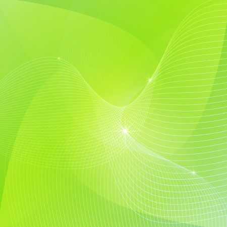 Abstract green background vector concept template with wavesのイラスト素材
