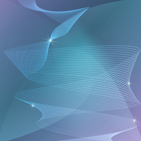 Abstract blue and violet background vector background concept template with wavesのイラスト素材