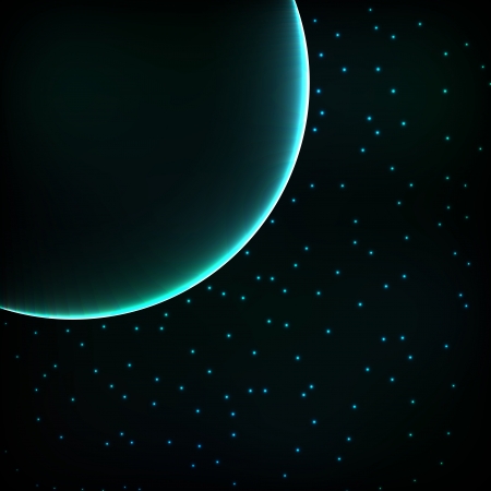 Space background planet vector concept abstract template for posterのイラスト素材