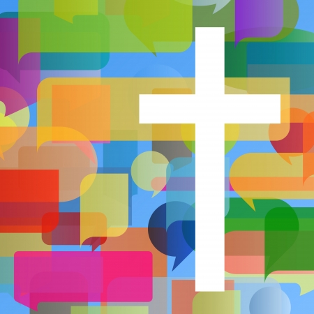 Christianity religion cross mosaic concept abstract background  のイラスト素材