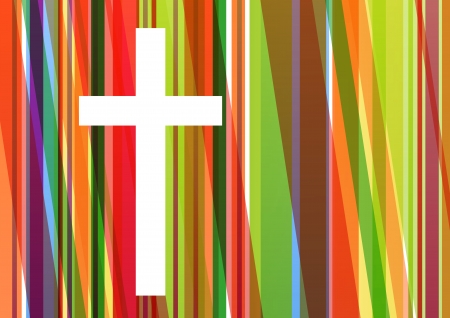 Christianity religion cross mosaic のイラスト素材