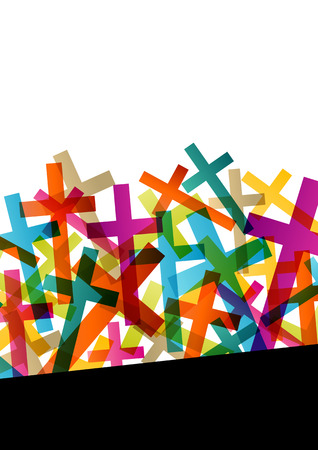 Christianity religion cross concept abstract background vector illustrationのイラスト素材
