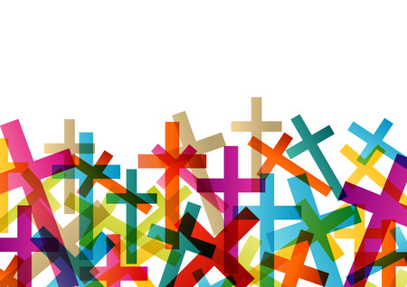 Christianity religion cross concept abstract background vector illustrationのイラスト素材