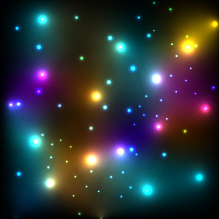 Glowing stars in space glitter vector background template concept for posterのイラスト素材