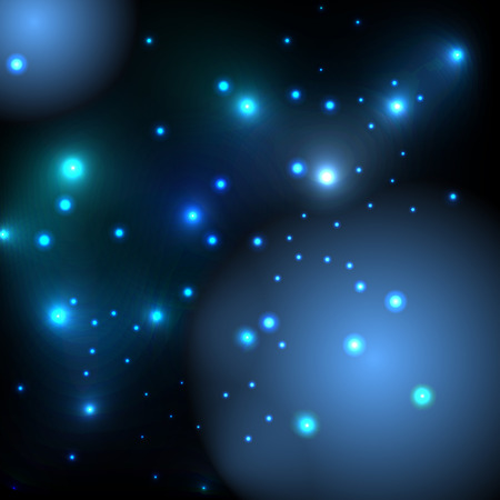 Glowing stars in space glitter vector background template concept for posterのイラスト素材