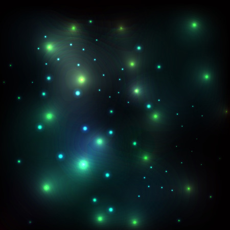 Glowing stars in space glitter vector background template concept for posterのイラスト素材