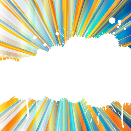 Burst background with color splashes and copy space for posterのイラスト素材