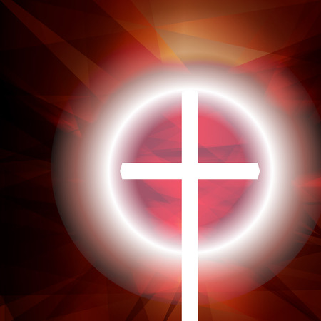 Cross vector abstract background concept template for posterのイラスト素材
