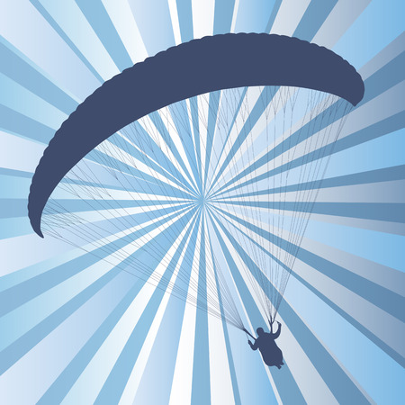 Paragliding active sport abstract background vector for posterのイラスト素材