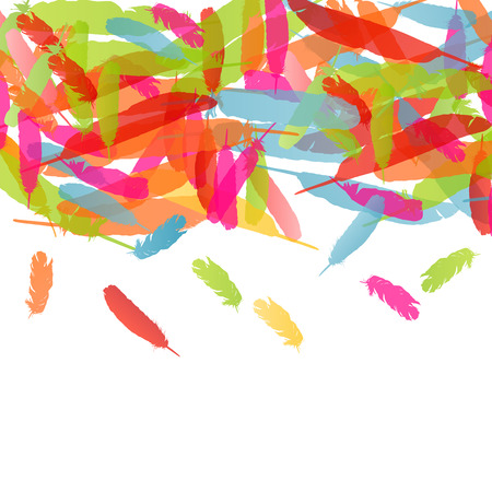 Feather vector background concept with copy space for textのイラスト素材