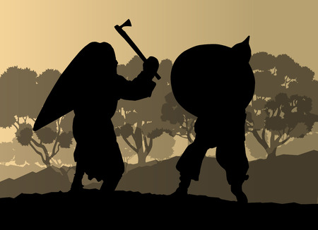 Medieval warrior, crusader vector backgroundのイラスト素材
