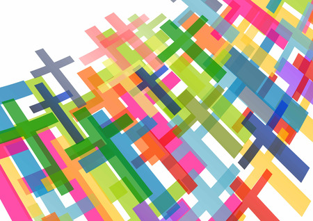 Christianity religion cross concept abstract background vector illustrationのイラスト素材