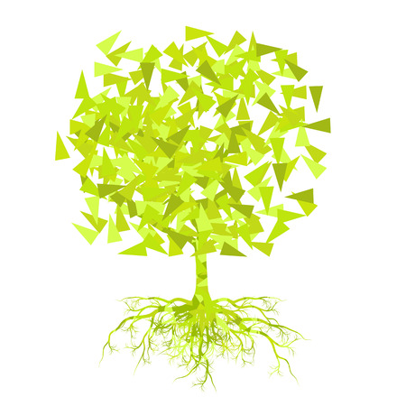 Summer abstract vector background tree conceptのイラスト素材