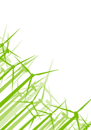 Wind generator turbine clean energy concept vector background conceptのイラスト素材