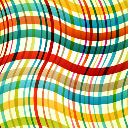 Retro style abstract line background vector for posterのイラスト素材