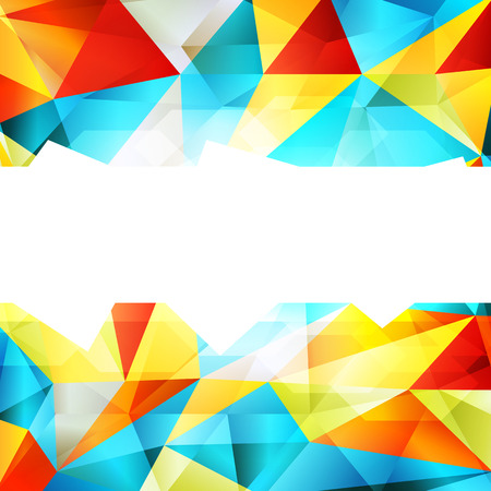 Geometric triangle mosaic abstract vector background conceptのイラスト素材