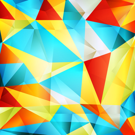 Geometric triangle mosaic abstract vector background conceptのイラスト素材