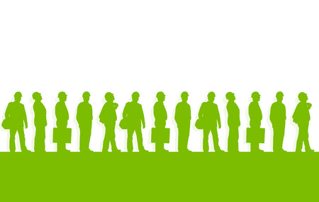 Construction project engineer supervisor green ecology environmental vector background conceptのイラスト素材