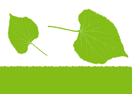 Green leaf ecology background vector environmentally friendly illustrationのイラスト素材