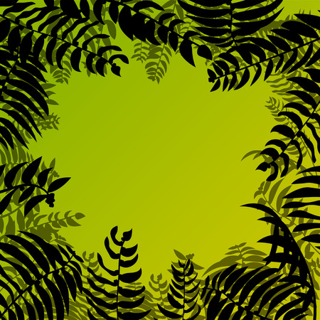 Tropical leaves foliage vector backgroundのイラスト素材