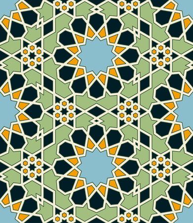 Vector abstract islamic background. Based on ethnic ornaments. Can be used for wallpaper, pattern fills, web page background, surface textures.のイラスト素材