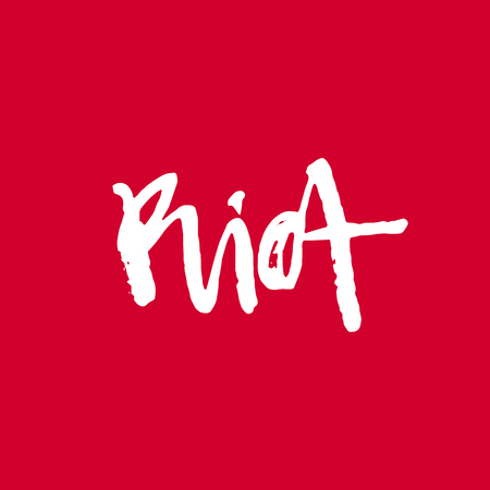 Riot - hand drawn lettering phrase, isolated on the white background. Modern brush lettering. Can be used for print: bags, t-shirts, home decor, posters, cards, and for web: banners, blogs, advertisement.のイラスト素材