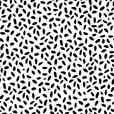 Hand drawn seamless pattern. Ink illustration. Geometric ornament for wrapping paper. Hand drawn vector pattern. Monochrome hand drawn print with. Trendy monochrome texture graphic design.のイラスト素材