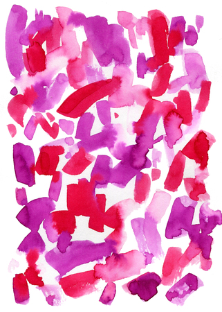 Watercolor background. Purple and red colorful abstract watercolor art hand paint. Can be used for print: bags, t-shirts, home decor, posters, cards, and for web: banners, blogs, advertisement.の写真素材