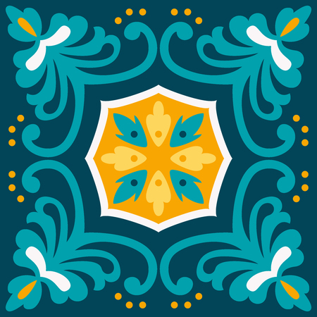Oriental traditional ornament, Mediterranean seamless pattern, tile design, vector illustration.のイラスト素材