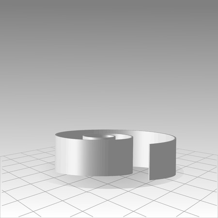 Abstract spiral 3d maze concept illustration for business, design with gradient backgroundのイラスト素材