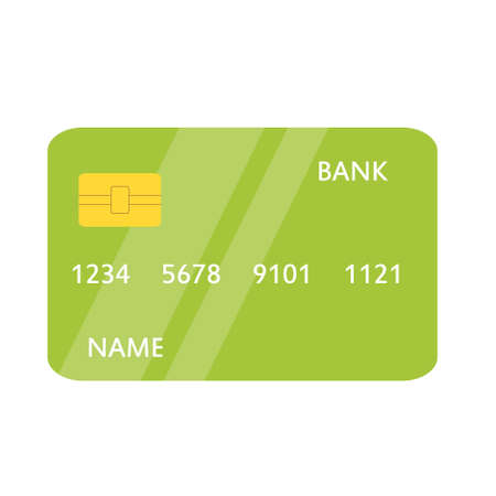 Credit Card. Bank plastic paying card template. vector Illustration clip artのイラスト素材
