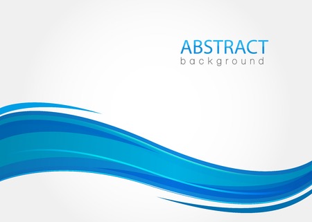 Abstract background with blue wavesのイラスト素材