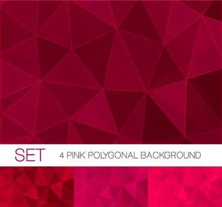Abstract triangle backgrounds setのイラスト素材