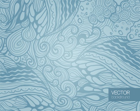 Elegant blue abstract floral wallpaperのイラスト素材