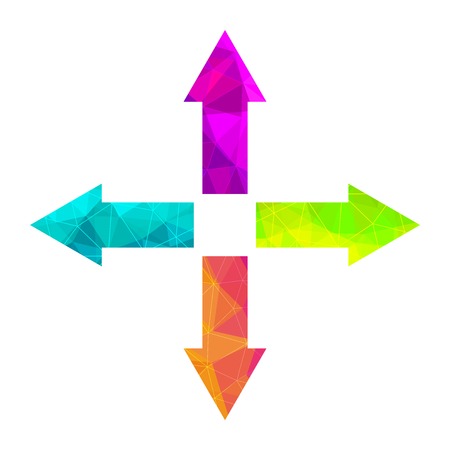 Bright arrow icon setのイラスト素材