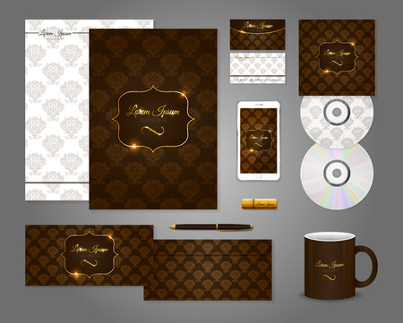 Classic corporate identity template designのイラスト素材