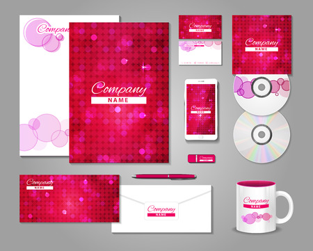 Fashionable corporate identity template designのイラスト素材