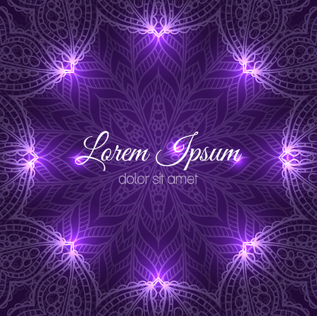 Invitation card with sparkly lace frameのイラスト素材