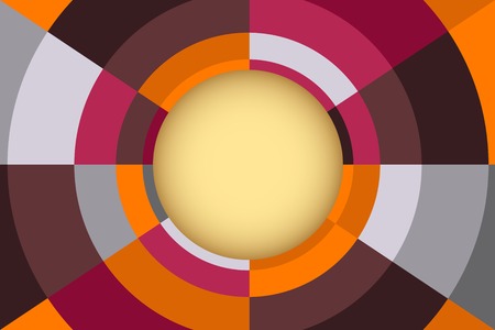 Abstract vector background with circle compositionのイラスト素材