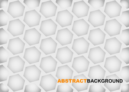 Vector honeycomb gray backgroundのイラスト素材