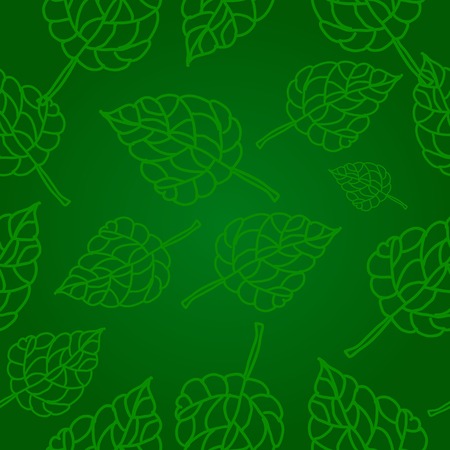Seamless leaves green patternのイラスト素材