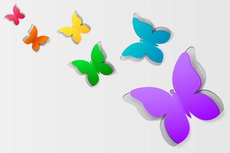Paper butterfliesのイラスト素材
