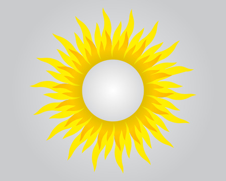 Background with sun and round space for your textのイラスト素材