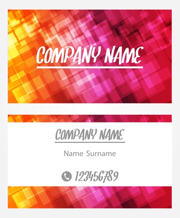 Abstract bright business card. Vector EPS 10のイラスト素材