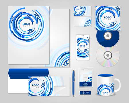 Corporate identity templateのイラスト素材