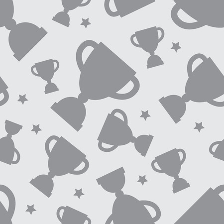Seamless pattern with winners cupのイラスト素材