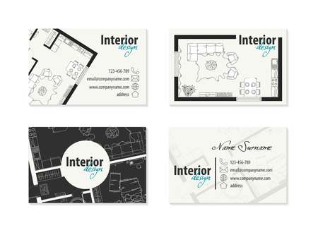 business card for an architectのイラスト素材