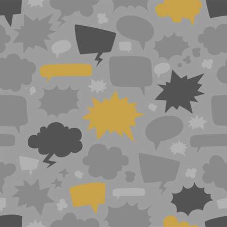 Speech bubbles pattern.のイラスト素材